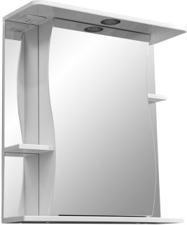 Зеркало-шкаф с подсветкой Stella Polar Лолита 65см правый белый SP-00000054